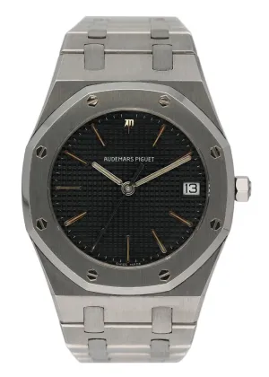 Audemars Piguet Royal Oak Black Dial Stainless Steel Mens Watch