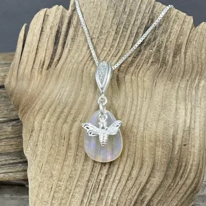 Australian Mintabie 2.3 CT Opal with Honey Bee Charm Necklace