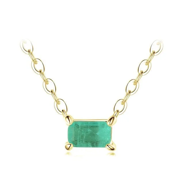 Authentic Tourmaline Pendant Necklace for Women Wedding Jewelry