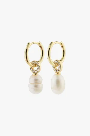 Baker Freshwater Pearl EOL Gold Plated Earrings
