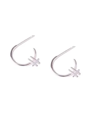Baseline Silver Hoop Earrings