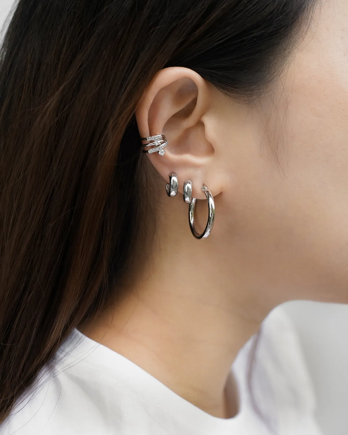 BEJEWELED Ear Cuff in Silver
