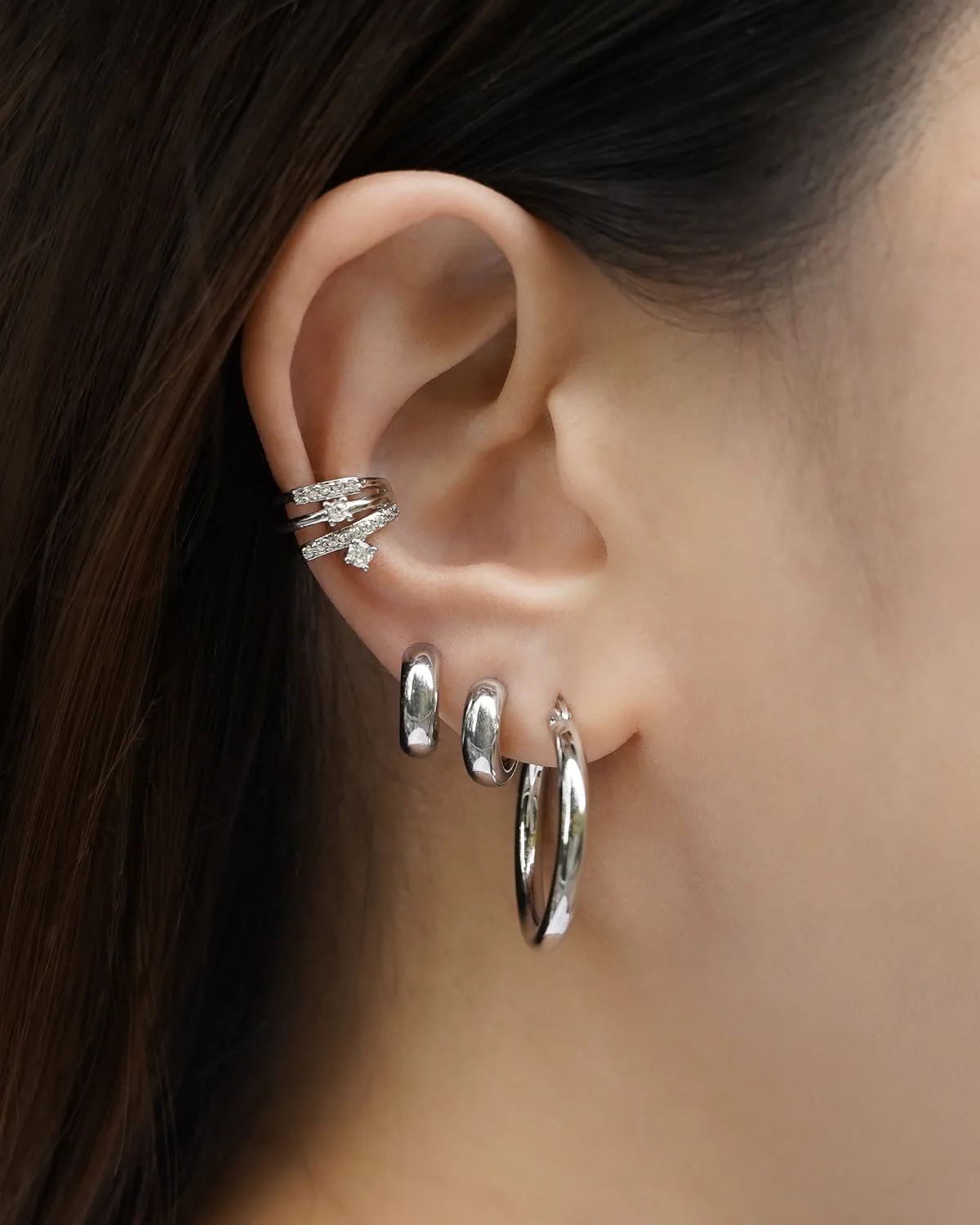 BEJEWELED Ear Cuff in Silver