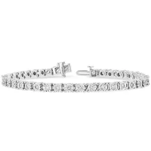 Ben Garelick 10K White Gold 0.50 Diamond Tennis Bracelet