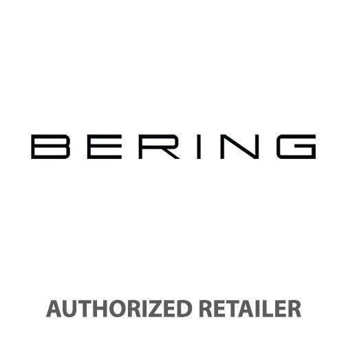BERING Solar Black Milanese Strap Polished Rose Gold Case Men's Watch 14639-166