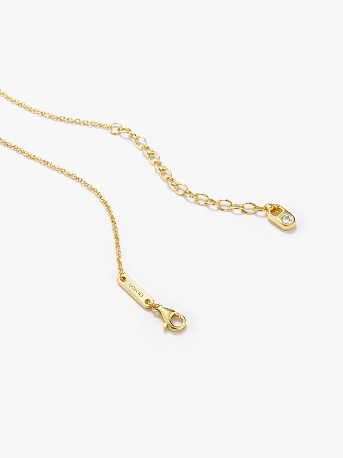 Bezel Crystal Half Tennis Necklace