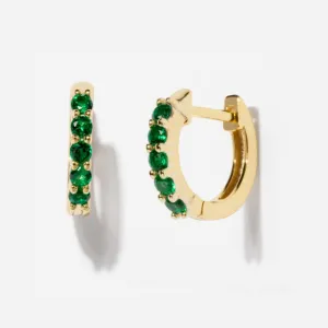 Birthstone Huggies - May