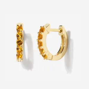 Birthstone Huggies - November