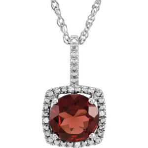 Birthstone Pendants | Natural Diamonds in Sterling Silver