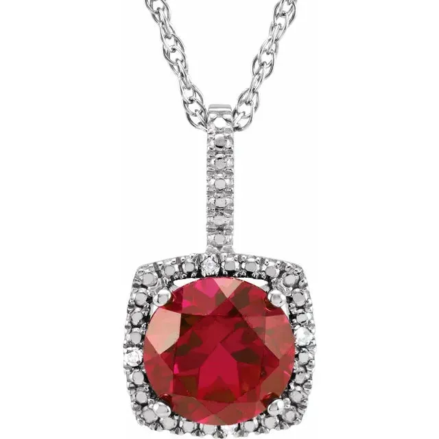 Birthstone Pendants | Natural Diamonds in Sterling Silver