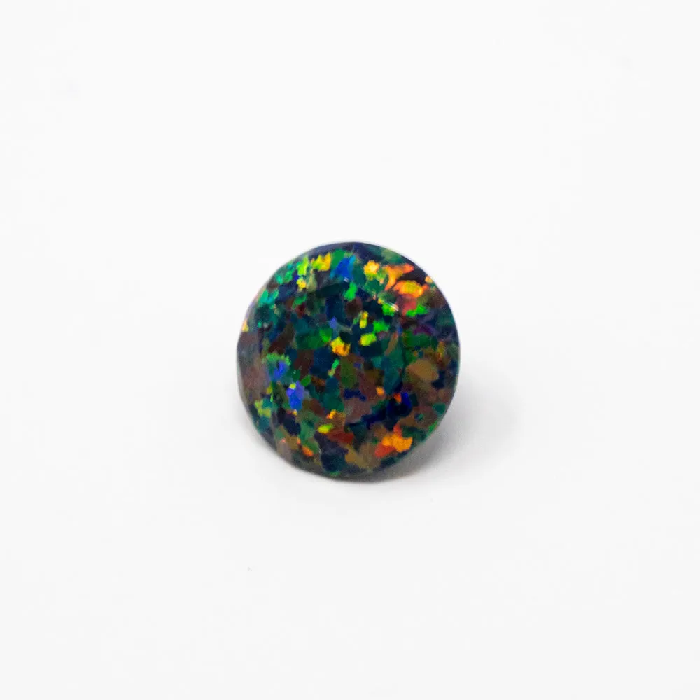 Black Fire Diamond Cut Faceted Opal Stones