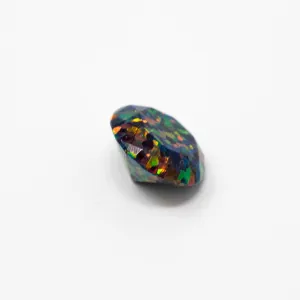Black Fire Diamond Cut Faceted Opal Stones