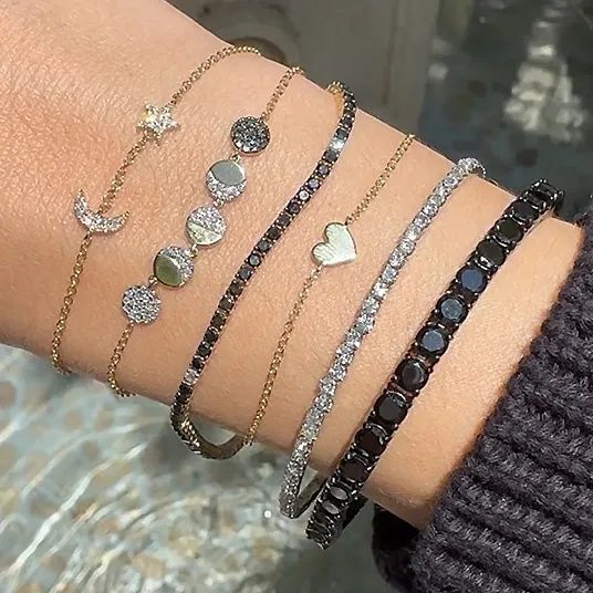 Black Tennis Bracelet