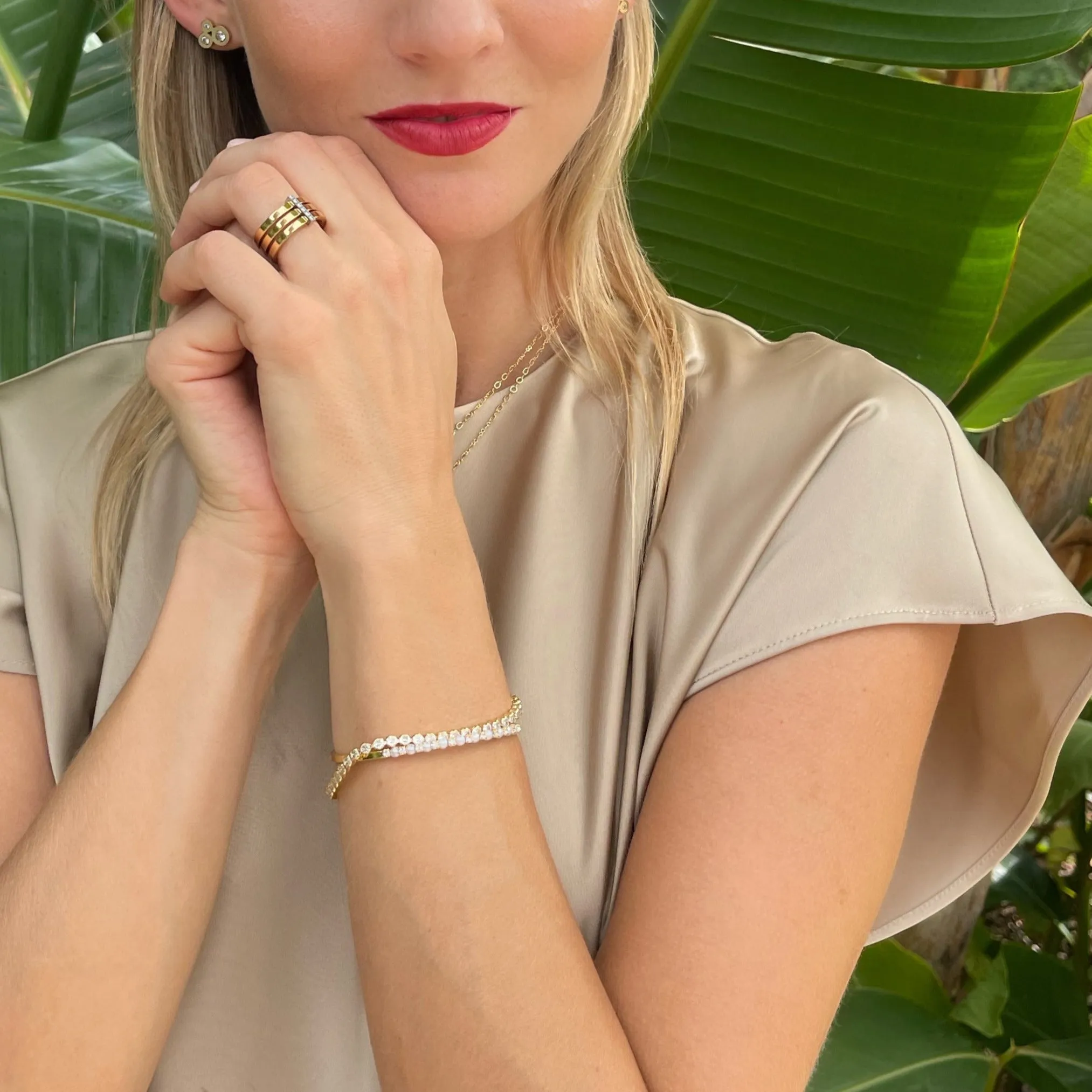 Blake Tennis Bezel Bracelet