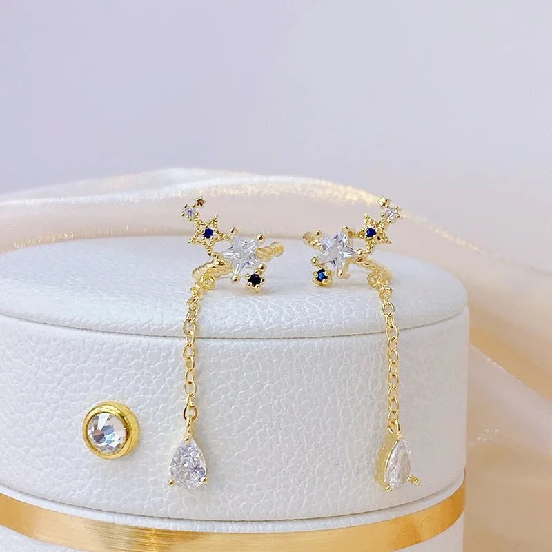Blue Star Ear Cuffs