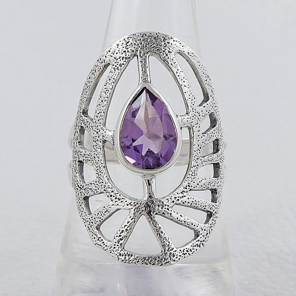 Blue Topaz Silver Ring