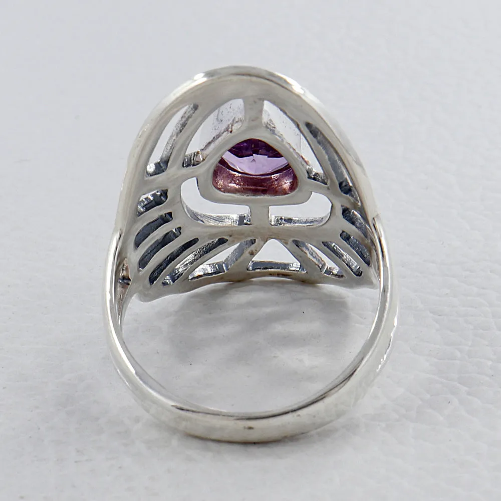 Blue Topaz Silver Ring