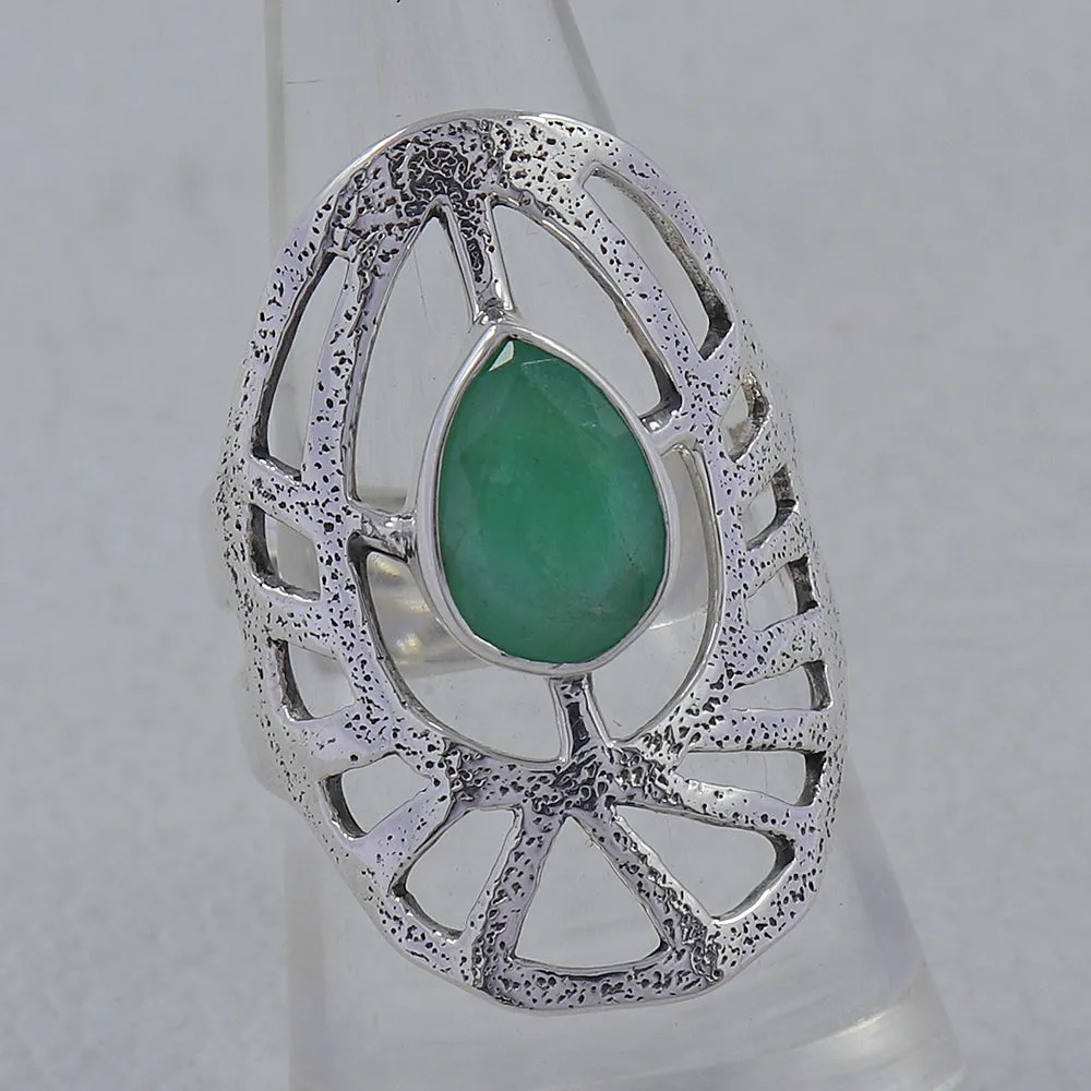 Blue Topaz Silver Ring