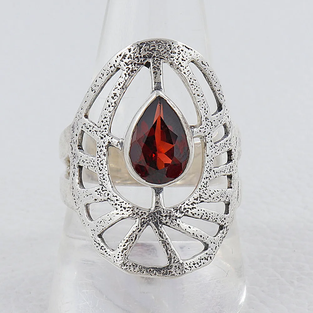 Blue Topaz Silver Ring