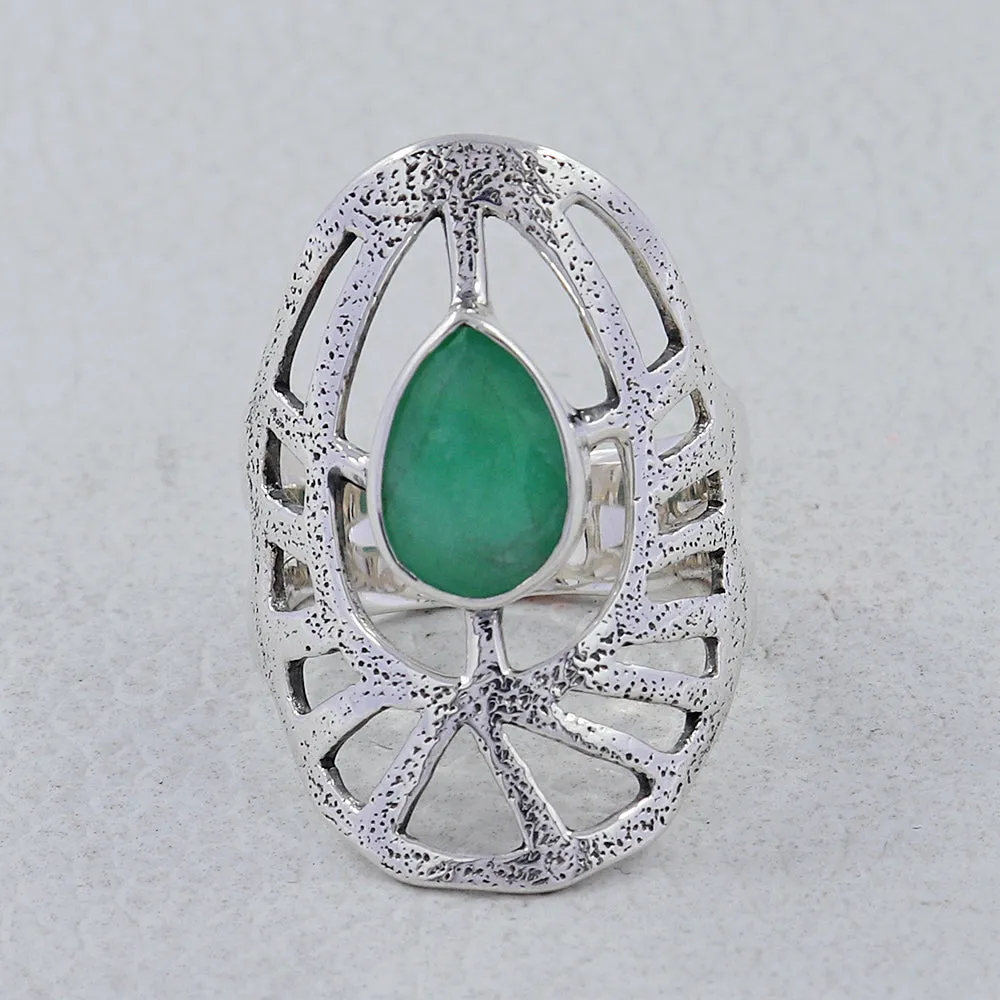 Blue Topaz Silver Ring