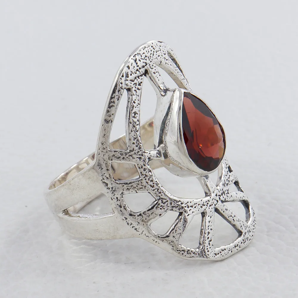 Blue Topaz Silver Ring