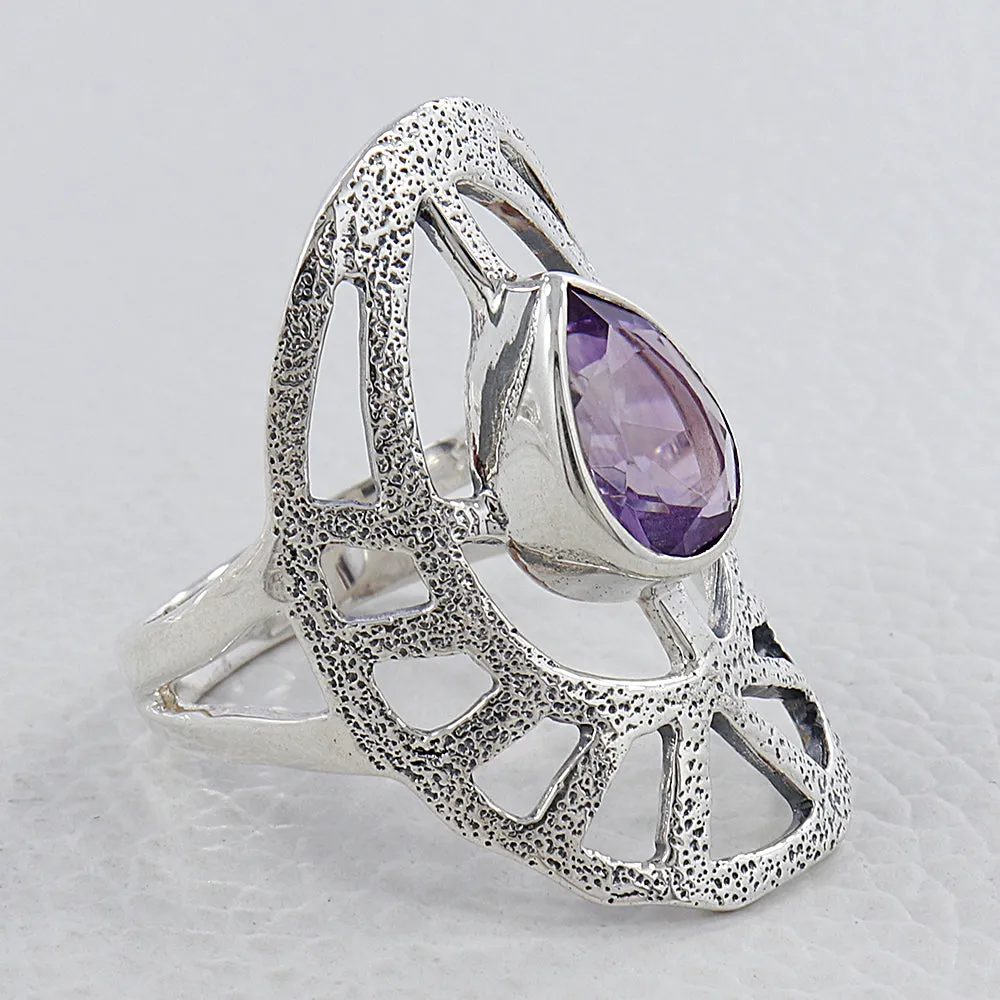 Blue Topaz Silver Ring