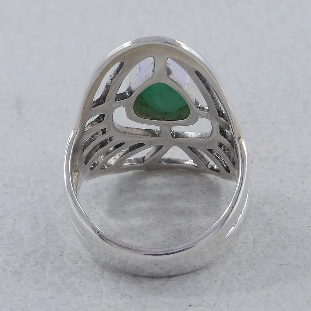 Blue Topaz Silver Ring