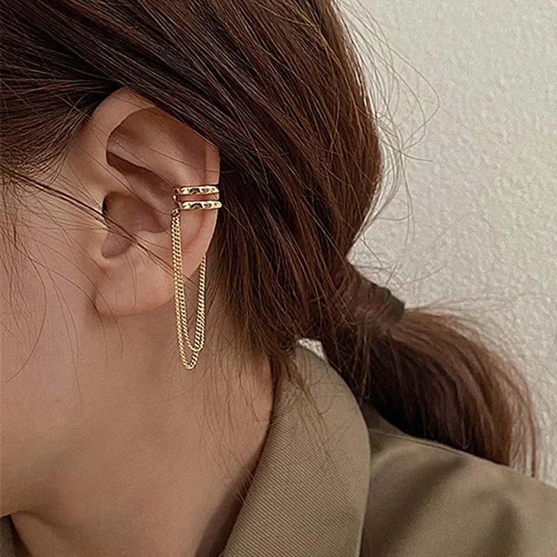 Boho Multilayer Long Tassel Ear Cuff
