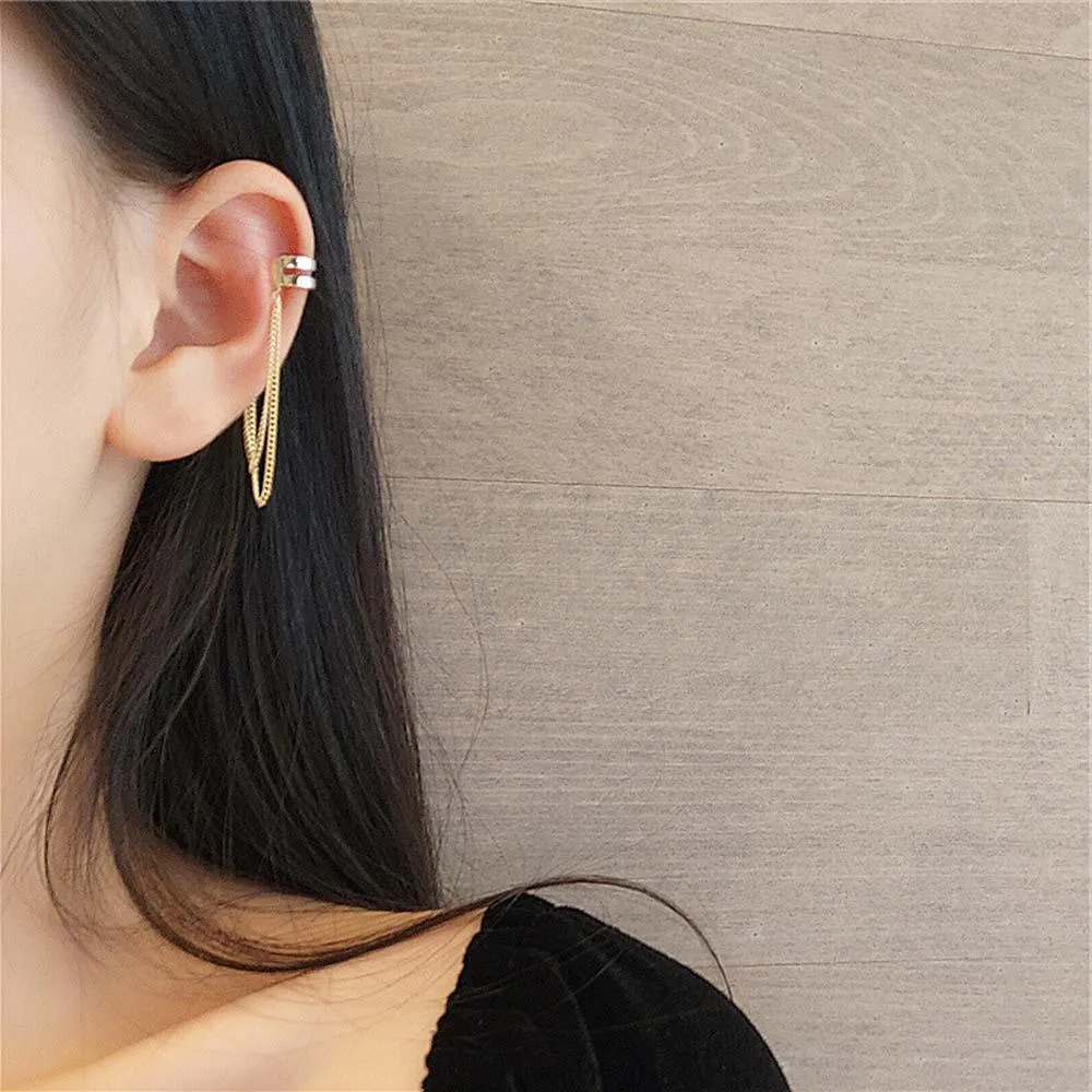 Boho Multilayer Long Tassel Ear Cuff