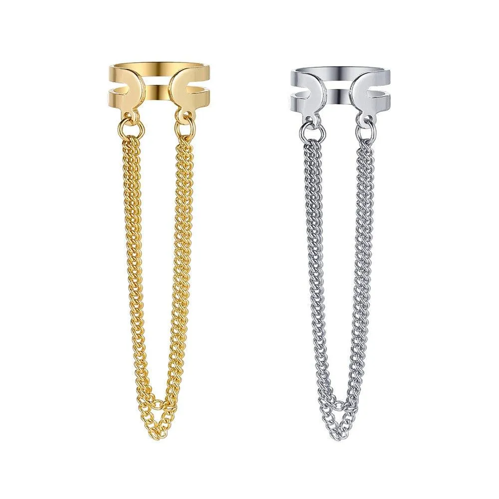 Boho Multilayer Long Tassel Ear Cuff