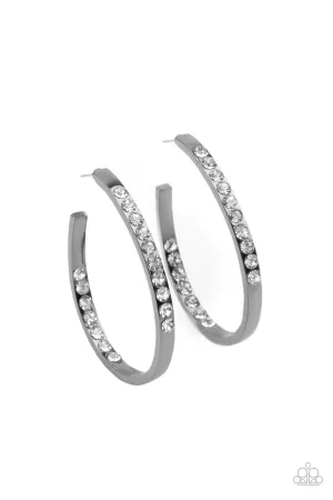 Borderline Brilliance Black Paparazzi Earrings
