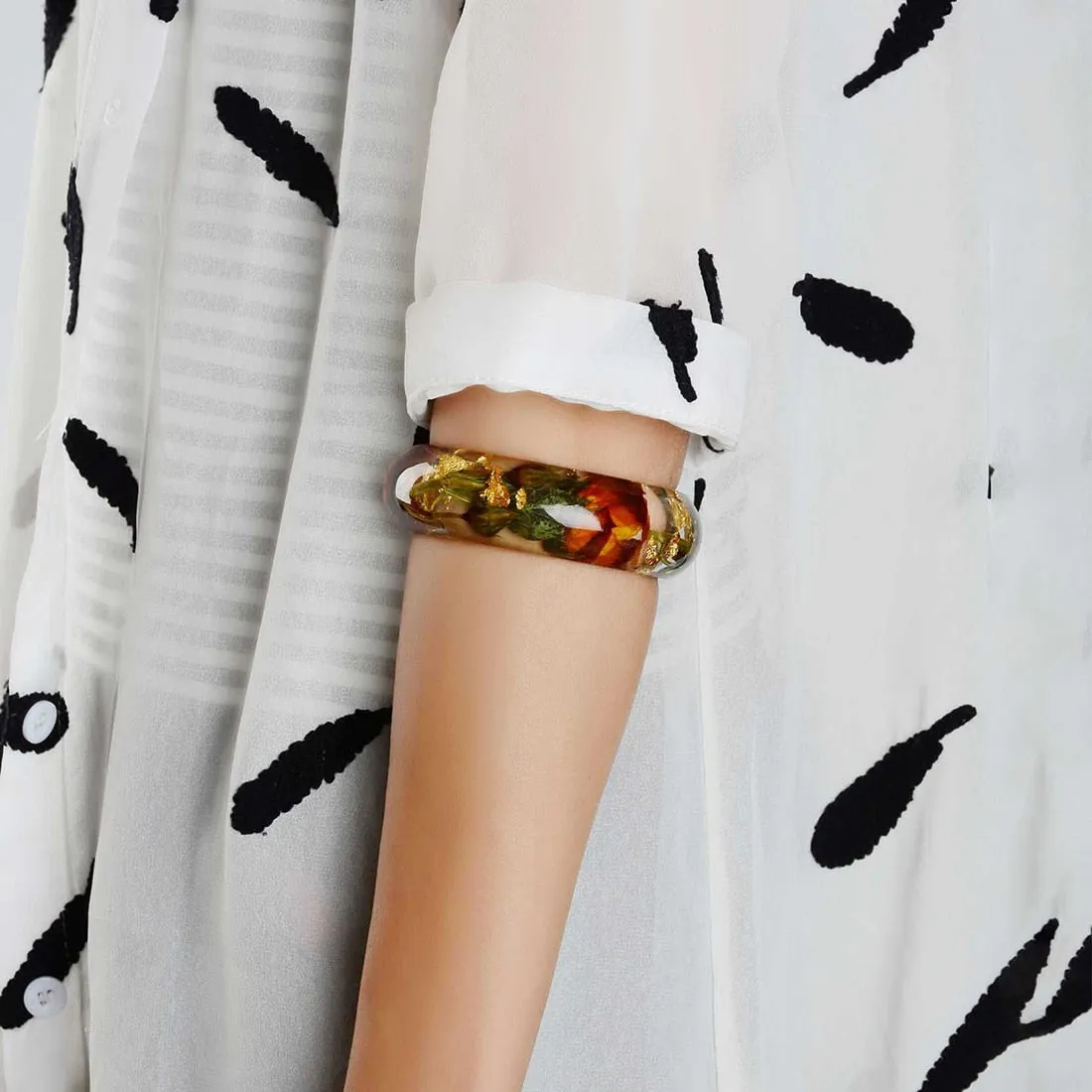 Bracelet résine fait à la main pour femmes