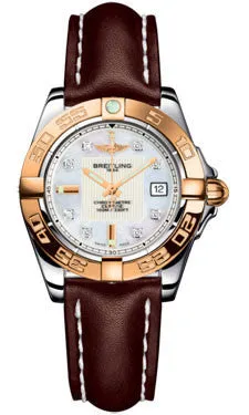 Breitling - Galactic 32 Steel-Rose Gold - Leather Strap