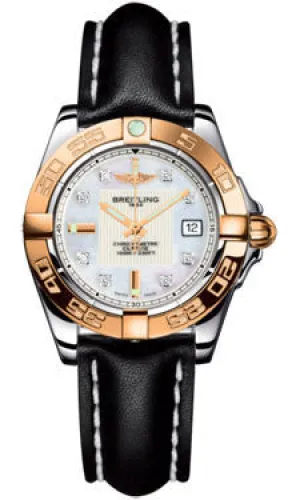 Breitling - Galactic 32 Steel-Rose Gold - Leather Strap