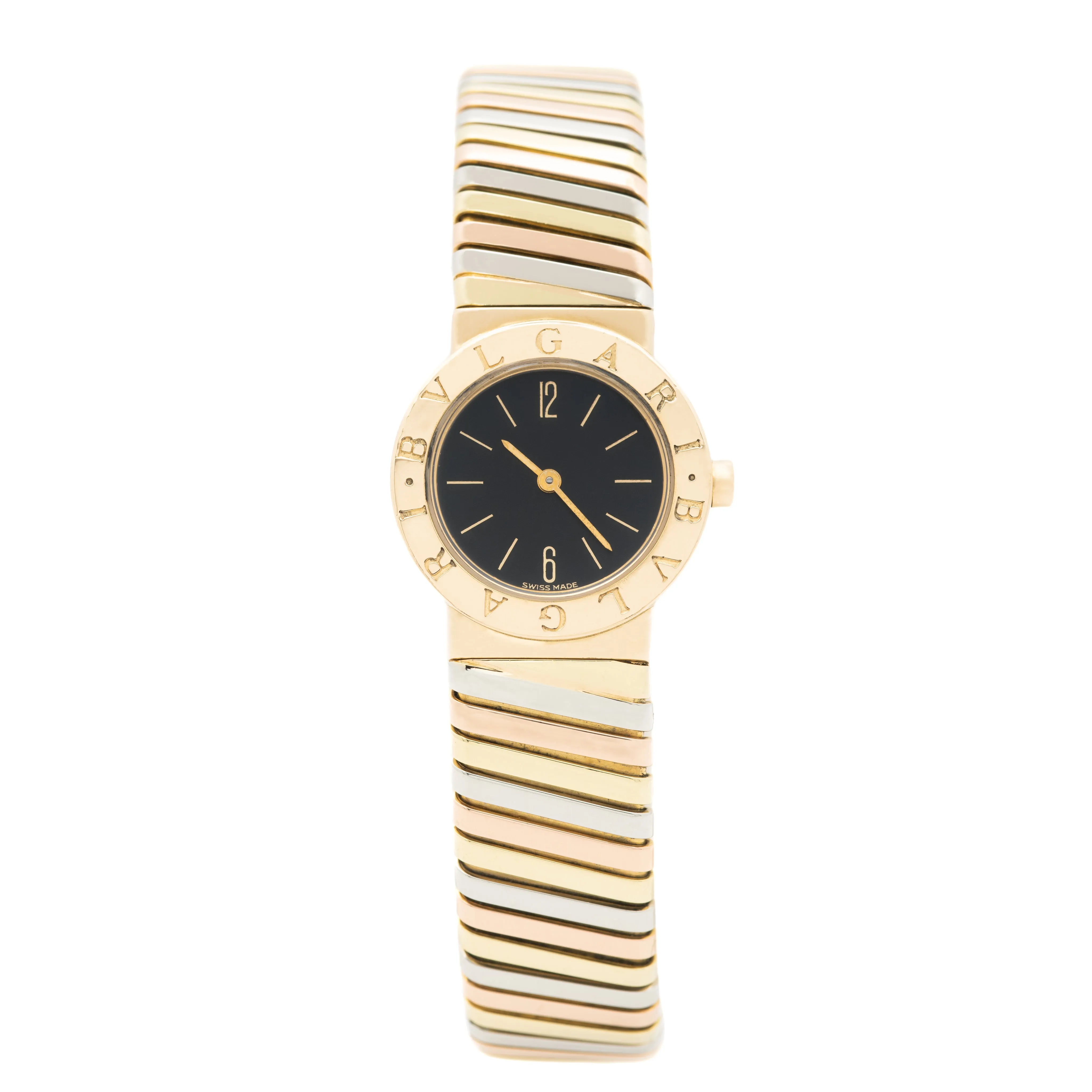 BVLGARI GOLD WATCH TRI-COLOR TUBOGAS