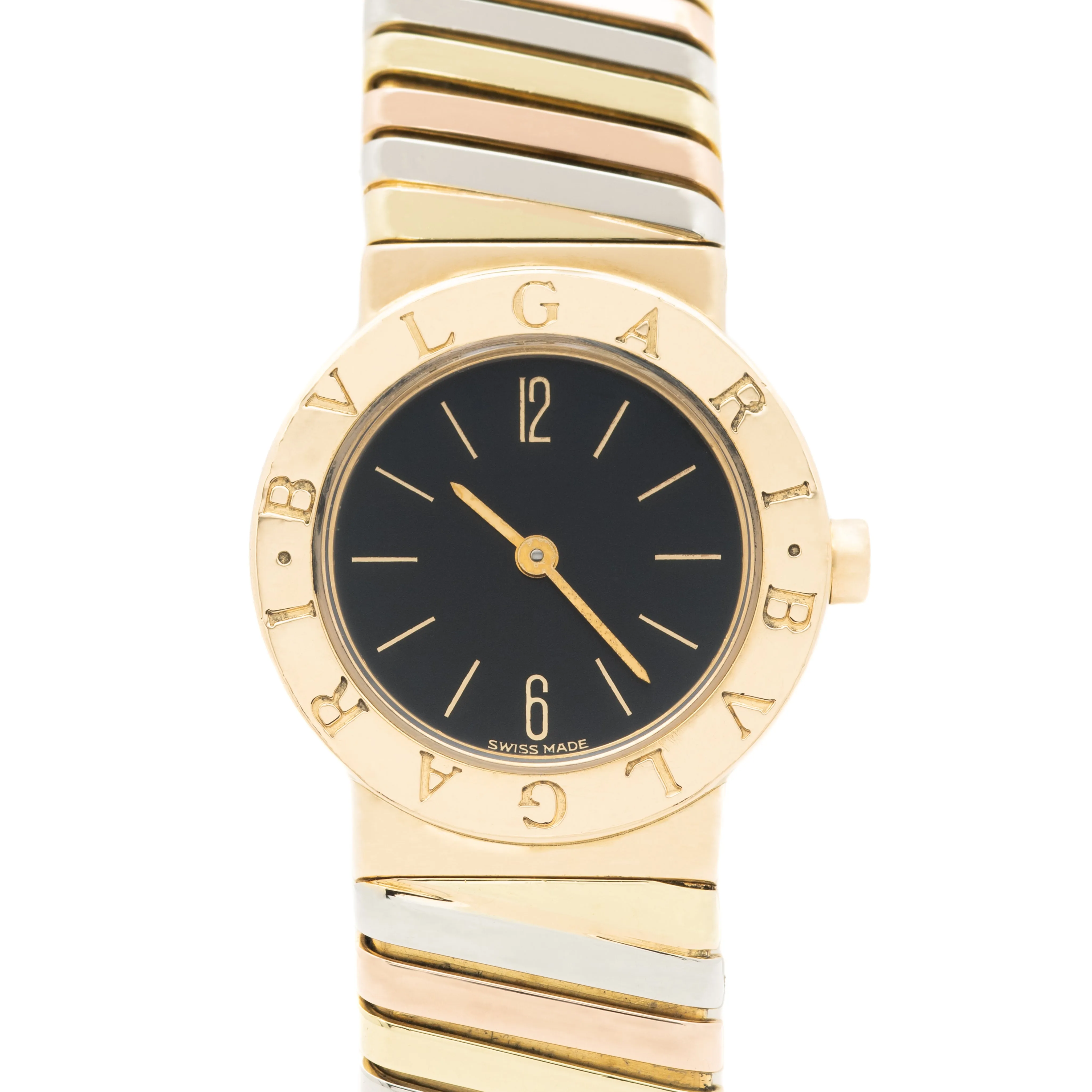 BVLGARI GOLD WATCH TRI-COLOR TUBOGAS