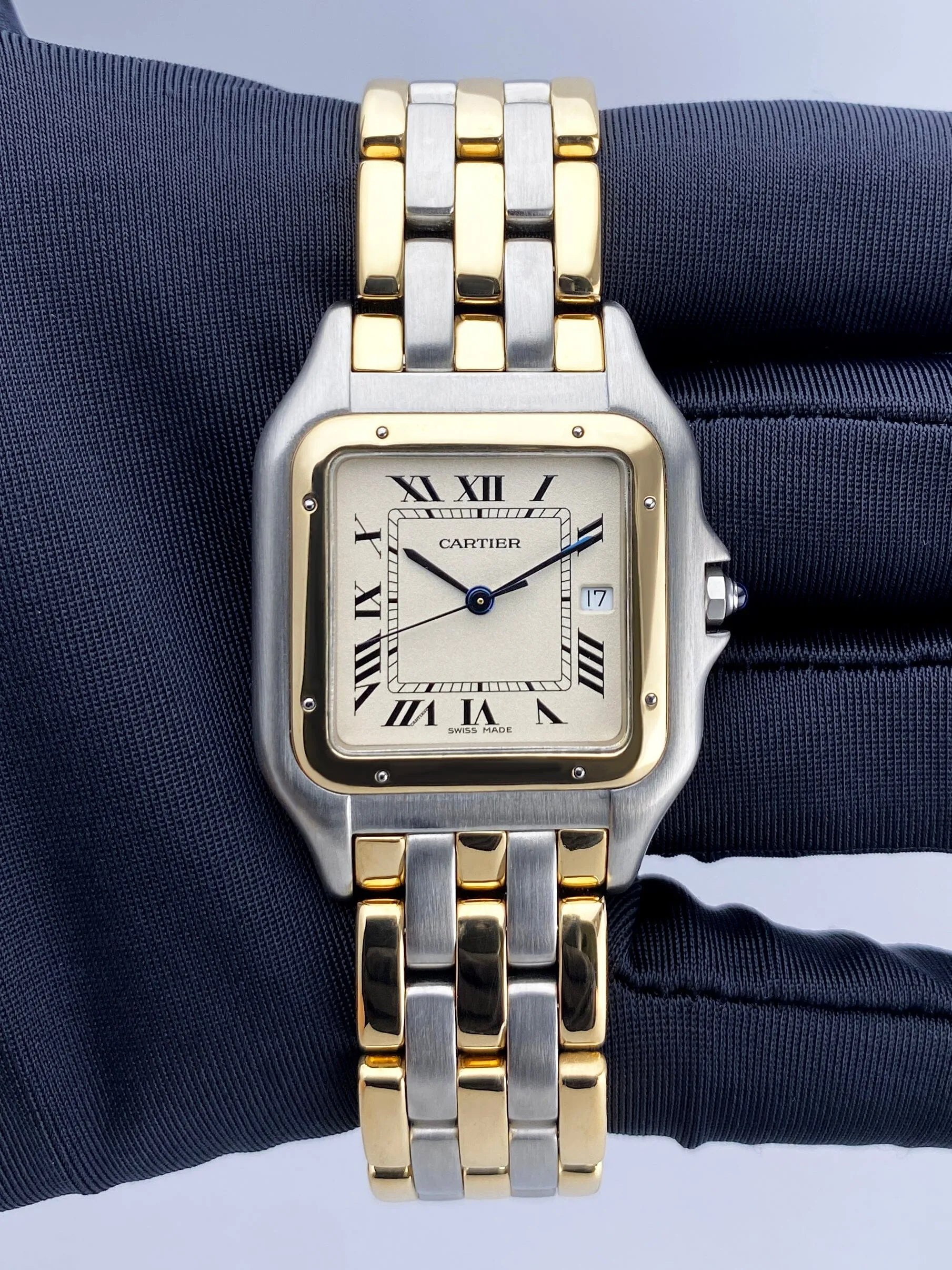 Cartier Panthere Jumbo 83957 Three Row Mens Watch