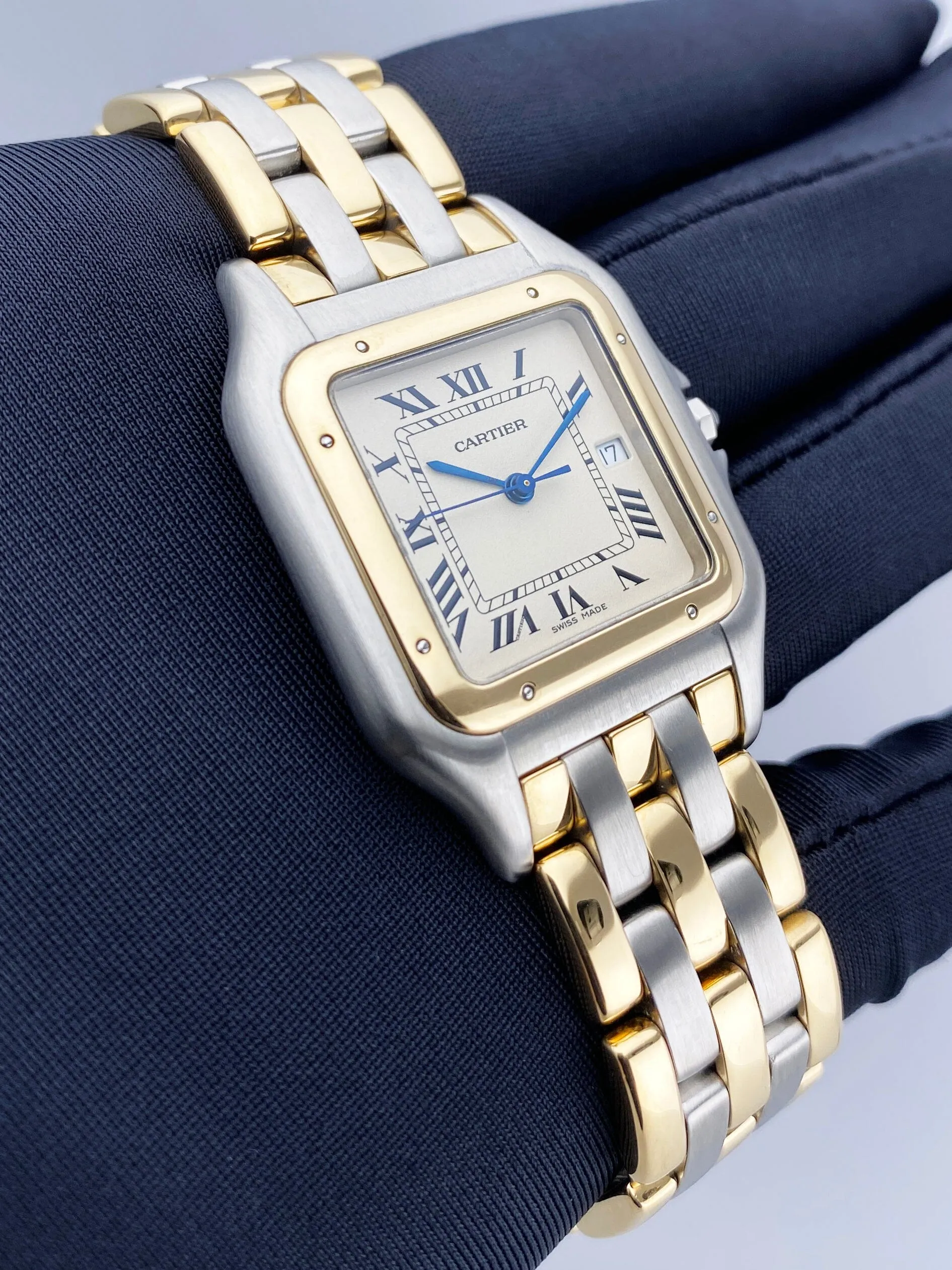 Cartier Panthere Jumbo 83957 Three Row Mens Watch