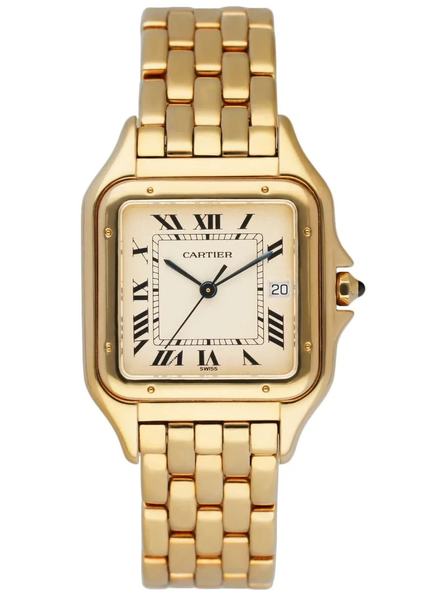 Cartier Panthere Large 18K Yellow Gold Mens Watch