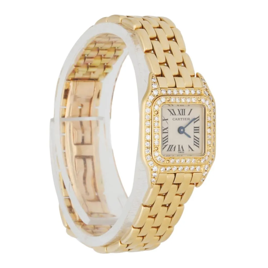 Cartier Panthere Mini 1131-1 18K Yellow Gold & Diamond Set Ladies Watch