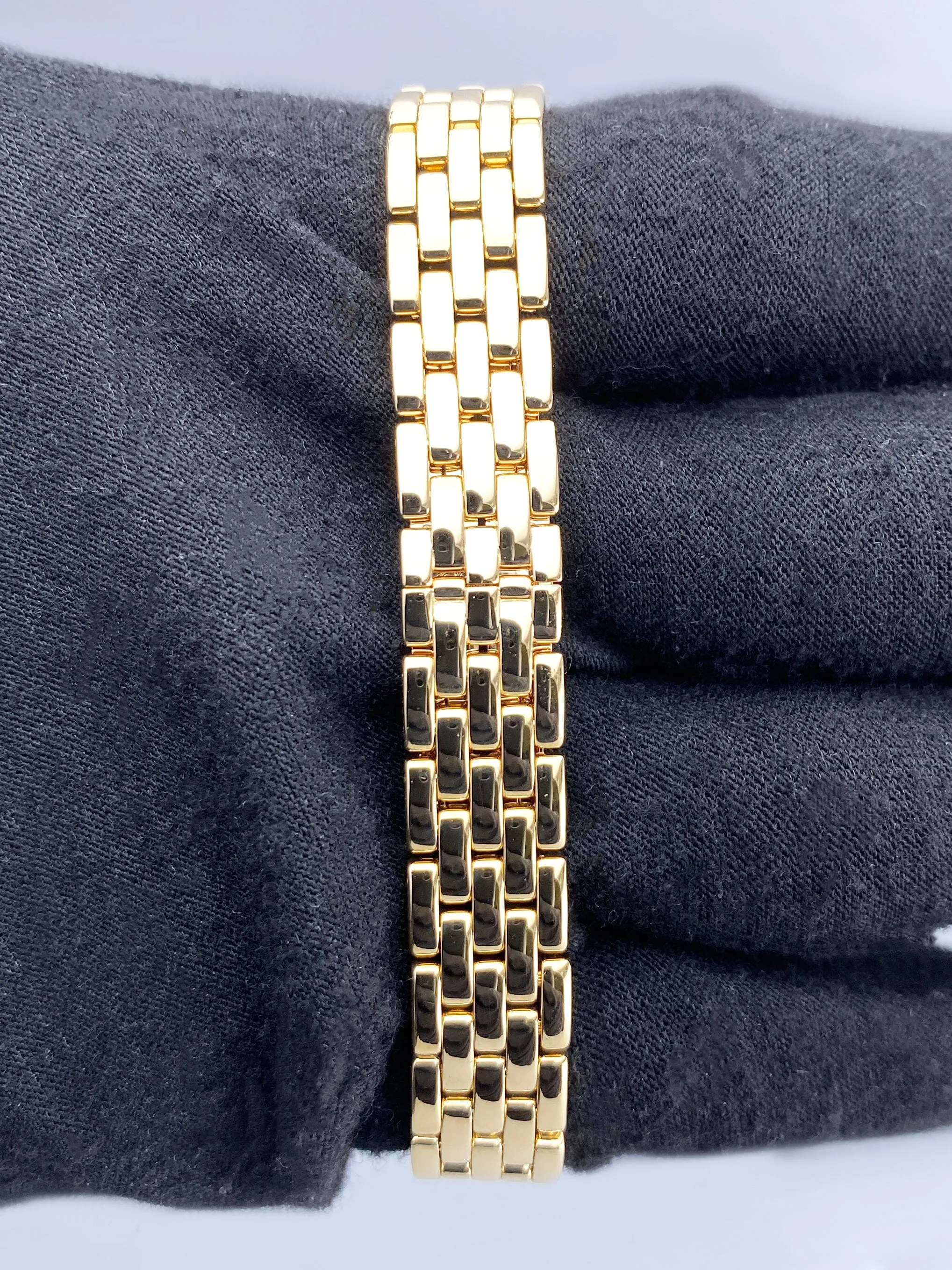 Cartier Panthere Mini WF3182B9 18K Yellow Gold Diamond Ladies Watch