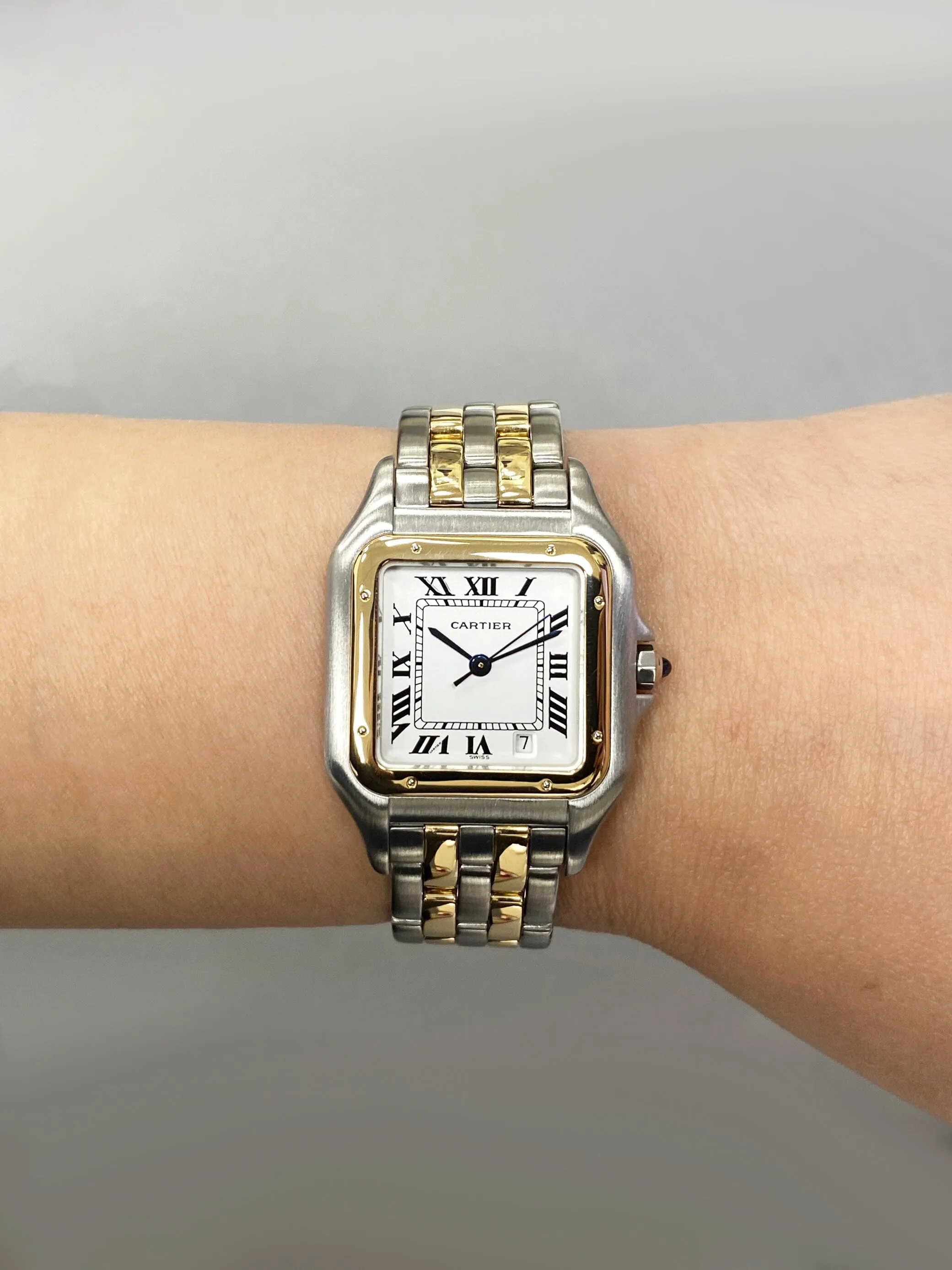 Cartier Panthere W25028B6 Midsize Silver Dial Ladies Watch