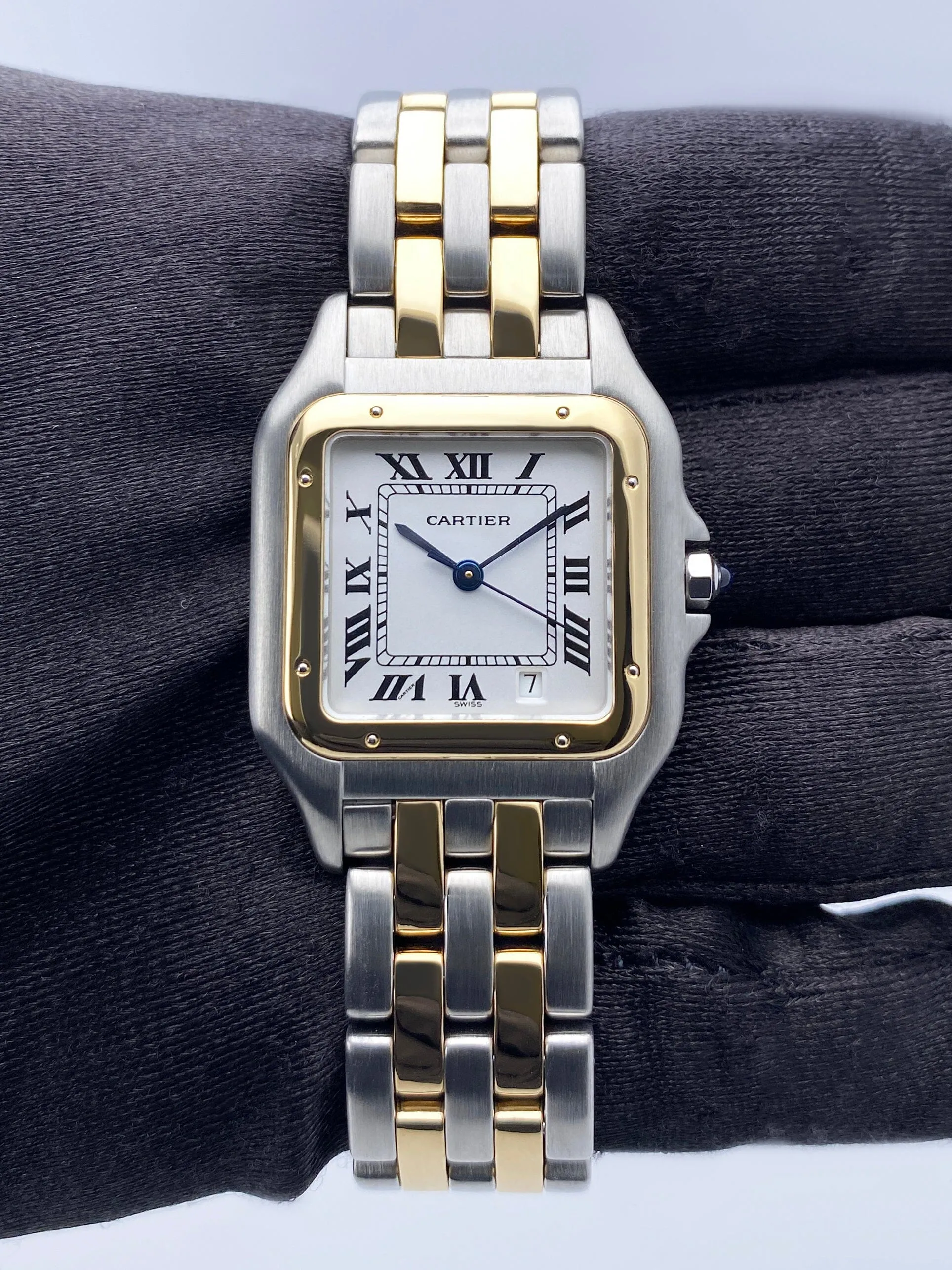 Cartier Panthere W25028B6 Midsize Silver Dial Ladies Watch