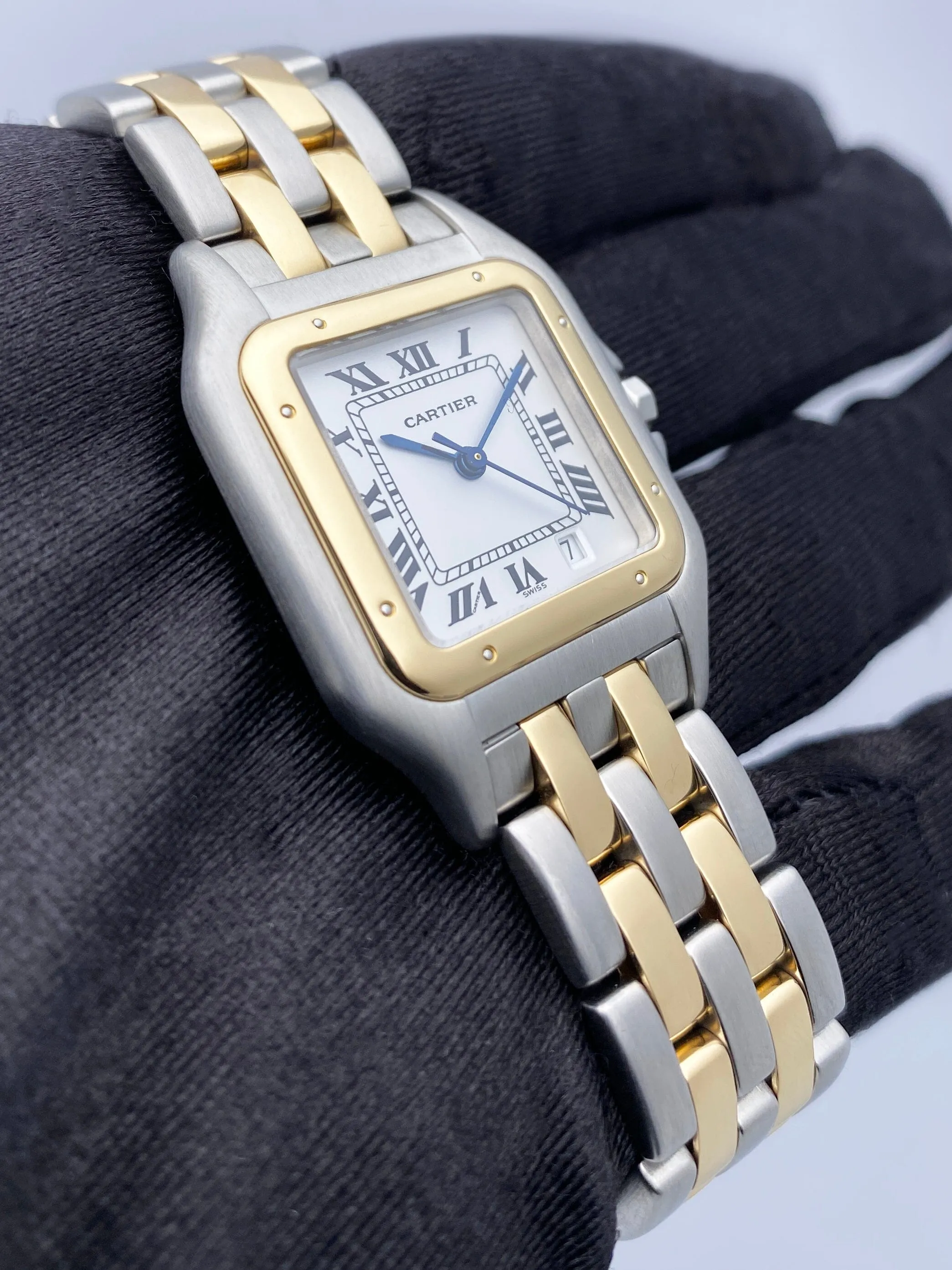 Cartier Panthere W25028B6 Midsize Silver Dial Ladies Watch