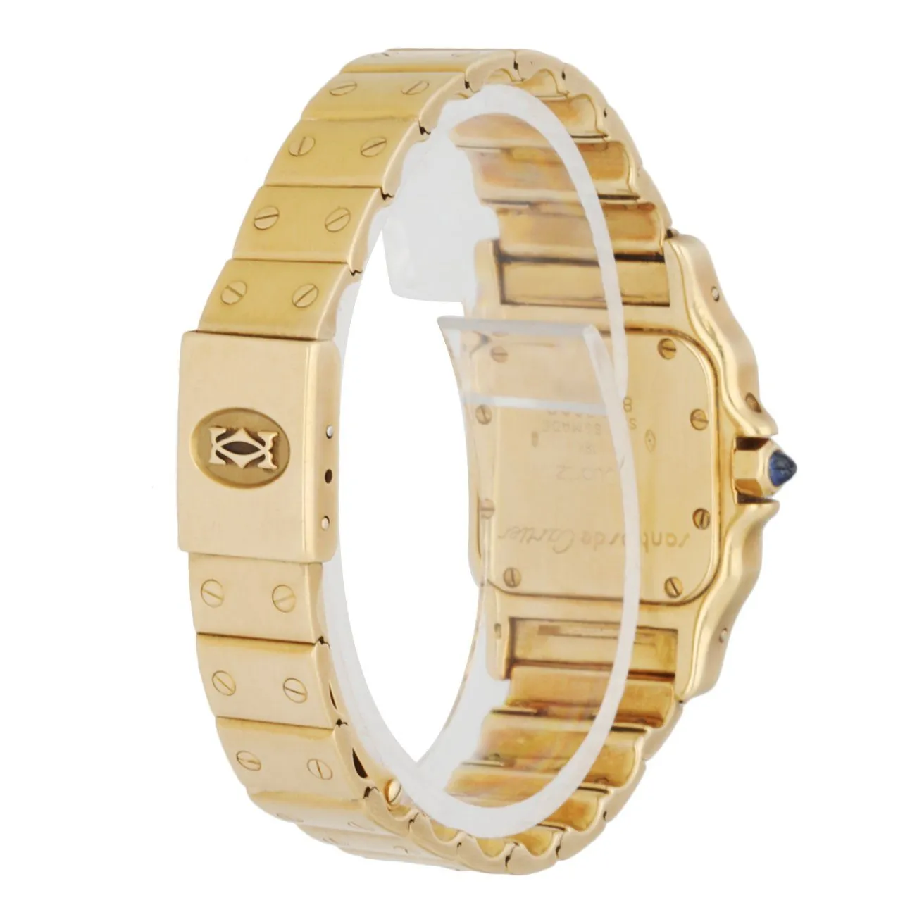Cartier Santos 819902 18K Yellow Gold Moon Phase Ladies Watch
