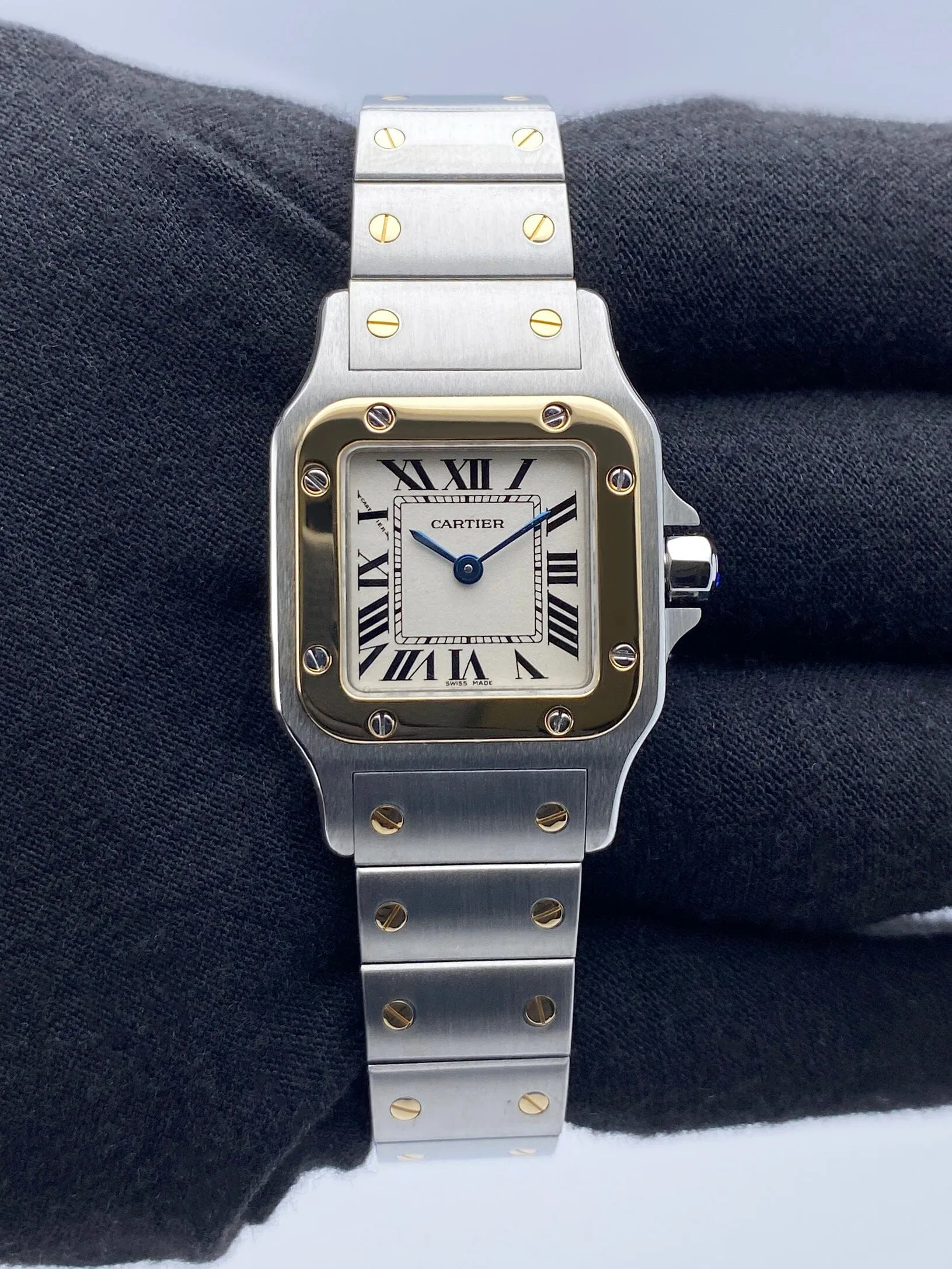 Cartier Santos Galbee W20012C4 Two Tone Ladies Watch