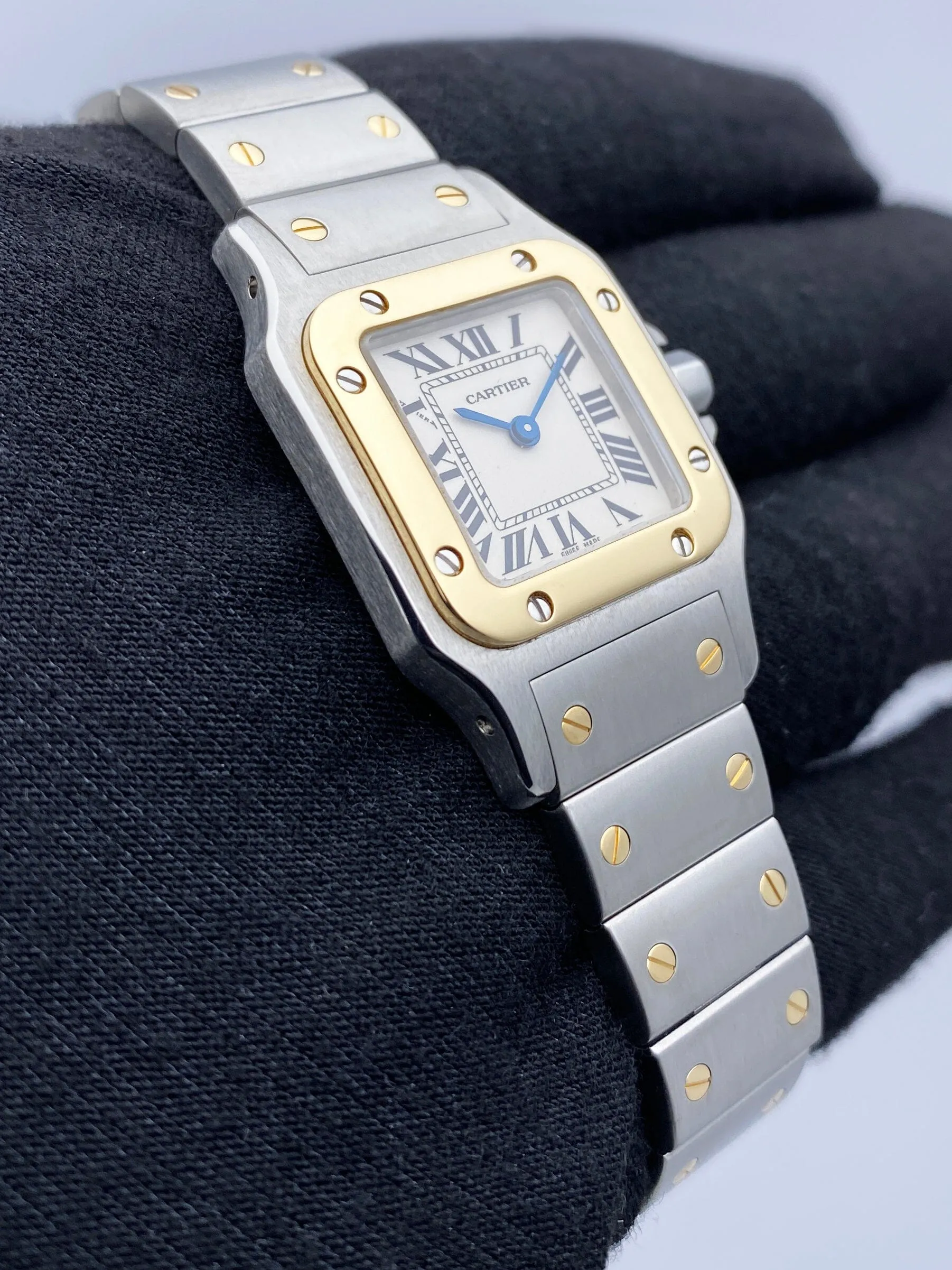 Cartier Santos Galbee W20012C4 Two Tone Ladies Watch