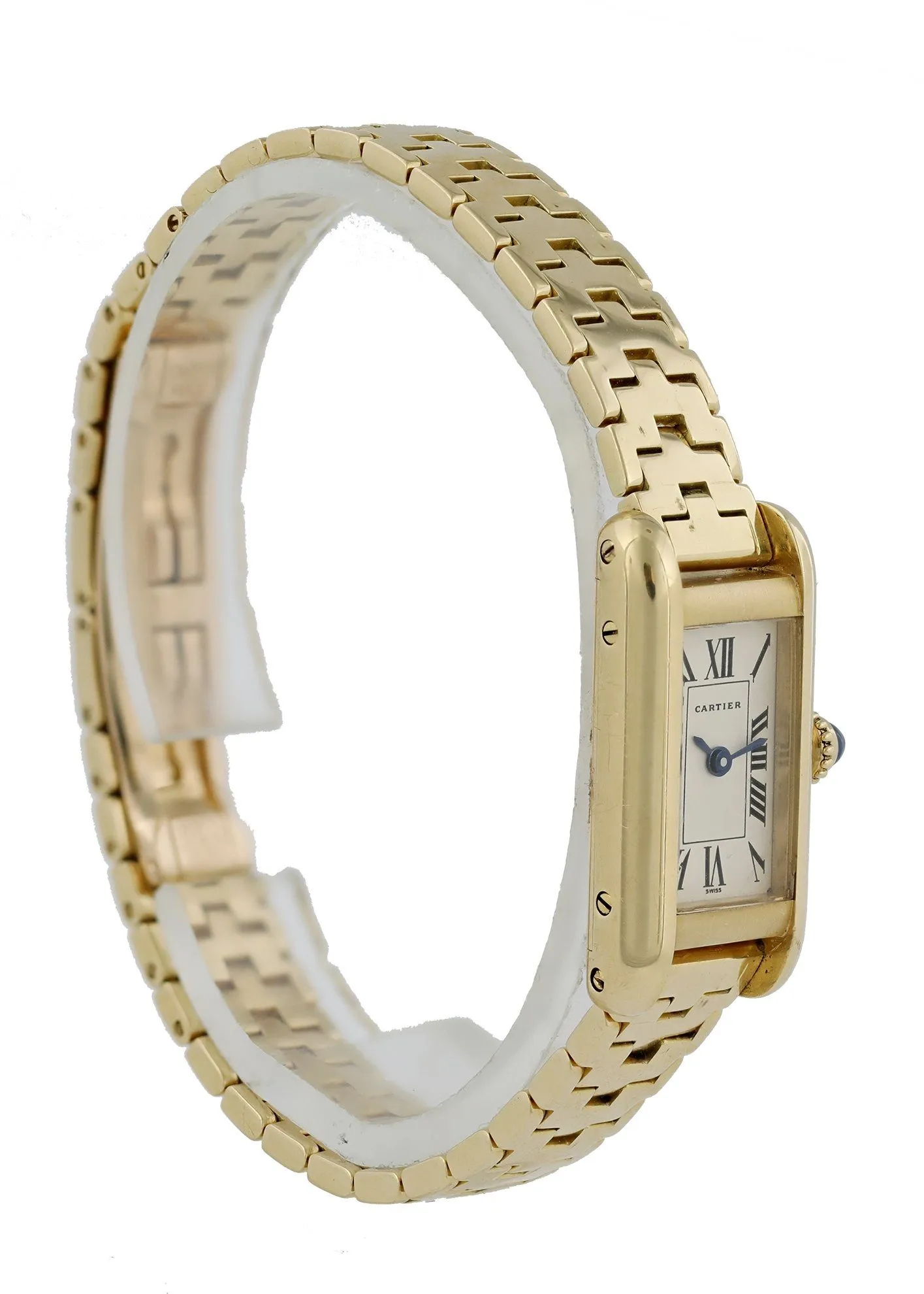 Cartier Tank Americaine Mini 1380 18K Yellow Gold Laides Watch
