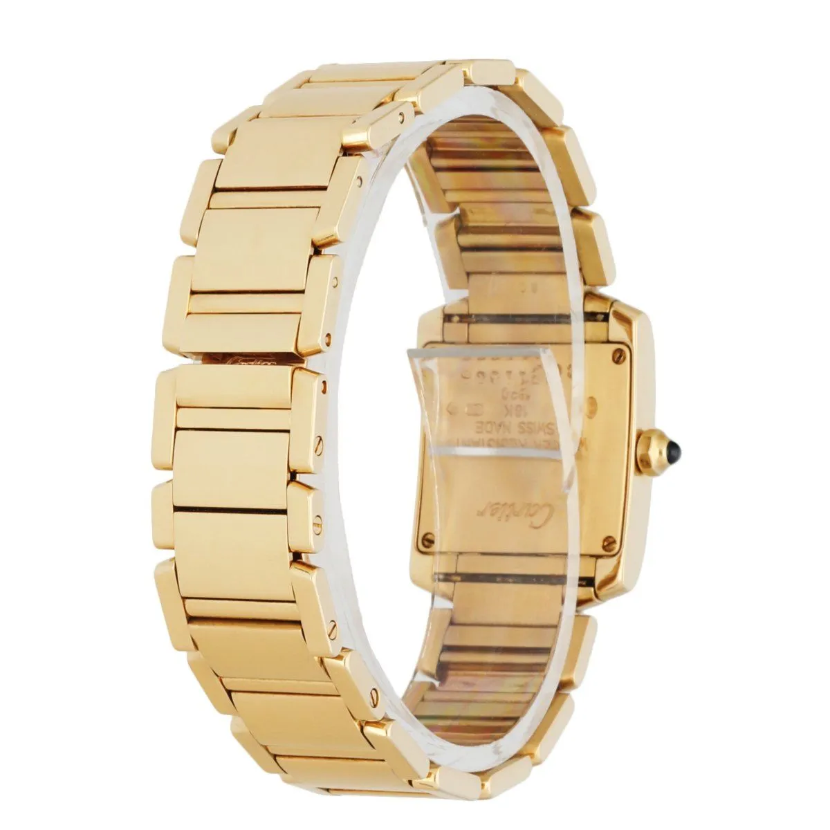 Cartier Tank Francaise 1820 18K Yellow Gold Ladies Watch
