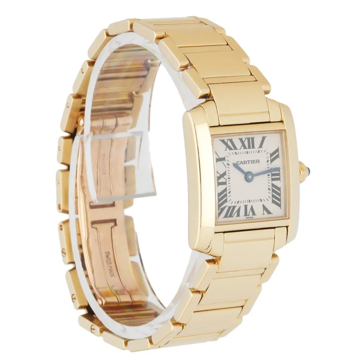 Cartier Tank Francaise 1820 18K Yellow Gold Ladies Watch